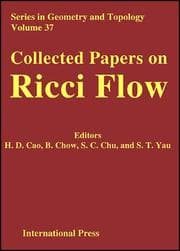 Tapa de Collected Papers on Ricci Flow