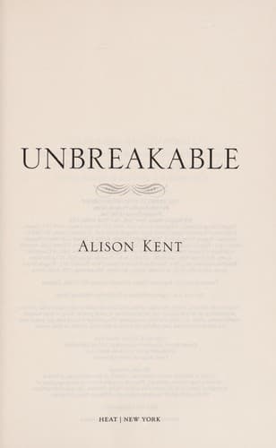 Tapa de Unbreakable
