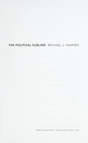 Tapa de The political sublime