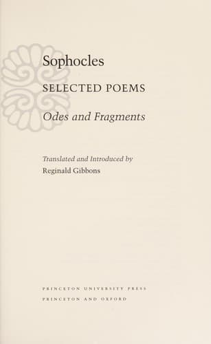 Tapa de Selected poems