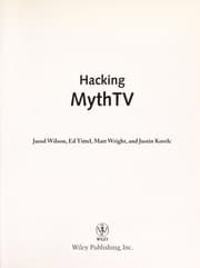 Tapa de Hacking MythTV