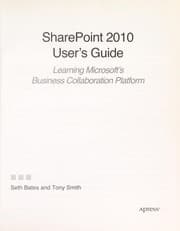 Tapa de SharePoint 2010 User’s Guide