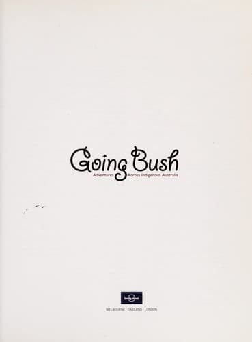Tapa de Going bush