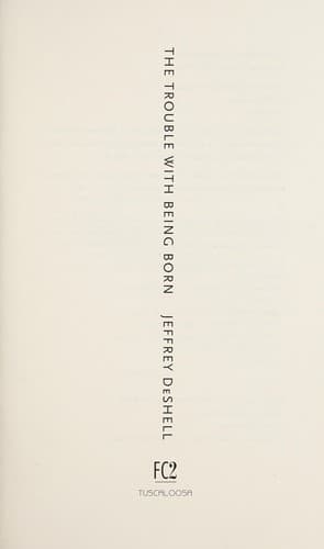 Tapa de The trouble with being born