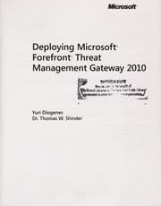 Tapa de Deploying Microsoft Forefront Threat Management Gateway 2010