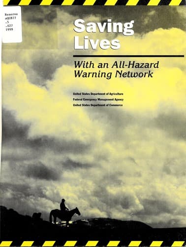 Tapa de Saving lives with an all-hazard warning network