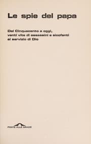 Tapa de Le spie del papa
