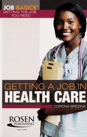 Tapa de Getting a job in health care