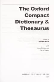 Tapa de The Oxford compact dictionary & thesaurus