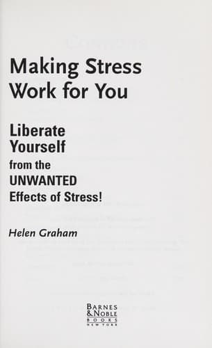 Tapa de Making stress work for you
