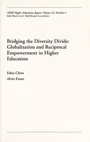 Tapa de Bridging the diversity divide