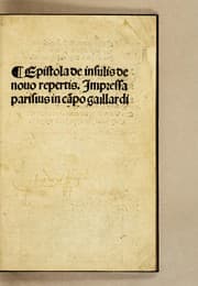 Tapa de Epistola de insulis de nouo repertis