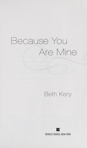 Tapa de Because you are mine