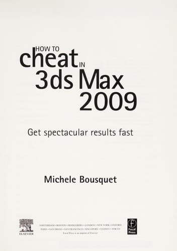 Tapa de How to cheat in 3ds Max 2009