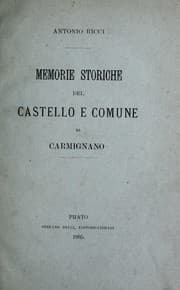 Tapa de Memorie storiche del castello e comune di Carmignano