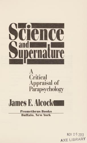 Tapa de Science and supernature