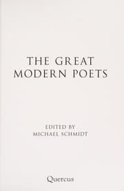 Tapa de The great modern poets