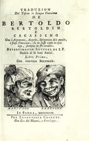 Tapa de Traduzion dal toscan in lengua veneziana de Bertoldo, Bertoldin, e Cacasseno
