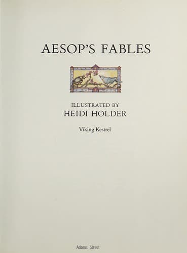 Tapa de Aesop's fables