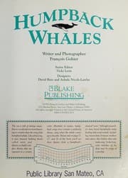 Tapa de Humpback Whales (Marine Life Srs.)