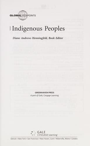Tapa de Indigenous peoples