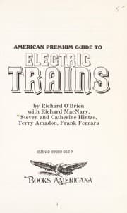 Tapa de American premium guide to electric trains