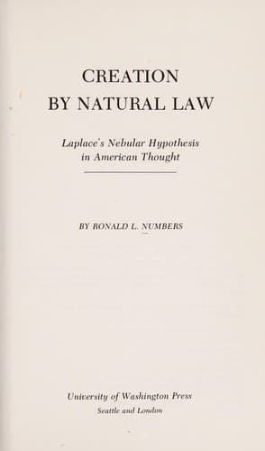 Tapa de Creation by natural law