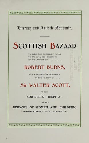 Tapa de Scottish bazaar