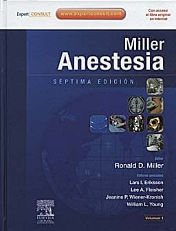 Tapa de Miller anestesia - 7. ed.