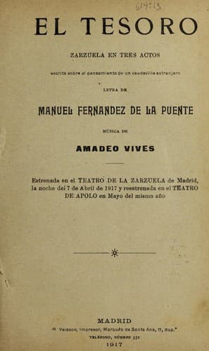 Tapa de El tesoro