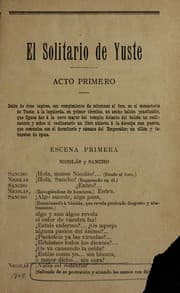 Tapa de El solitario de Yuste