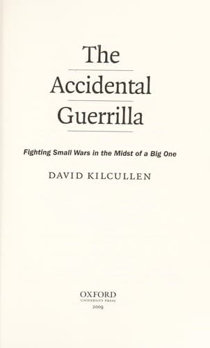 Tapa de The accidental guerrilla