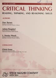 Tapa de Critical thinking