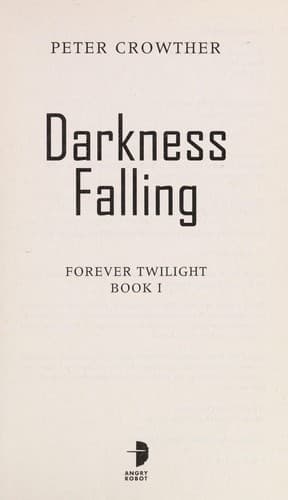 Tapa de Darkness falling
