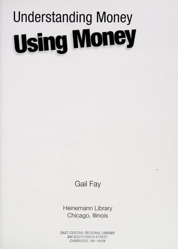 Tapa de Using money