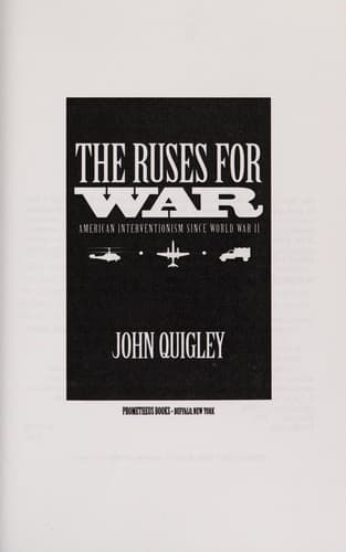 Tapa de The ruses for war