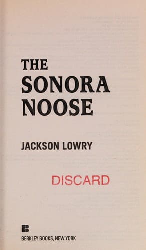 Tapa de The Sonora noose