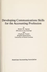 Tapa de Developing communications skills for the accounting profession