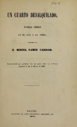 Tapa de Un cuarto desalquilado