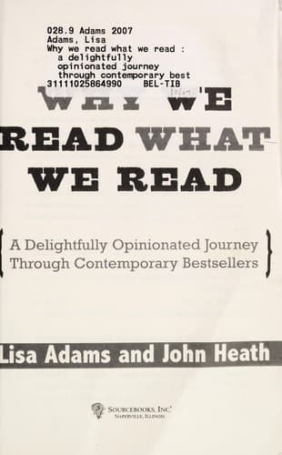 Tapa de Why we read what we read