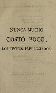 Tapa de Nunca mucho costó poco