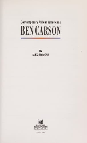 Tapa de Ben Carson
