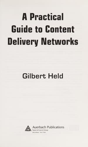 Tapa de A practical guide to content delivery networks