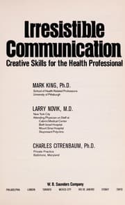 Tapa de Irresistible communication