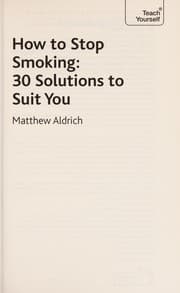 Tapa de How to stop smoking