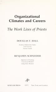 Tapa de Organizational climates and careers