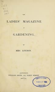 Tapa de The ladies' magazine of gardening