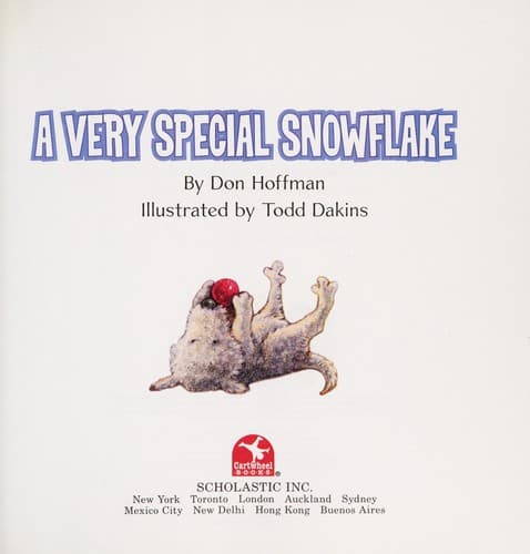 Tapa de A very special snowflake
