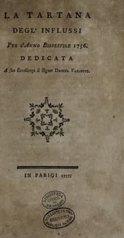 Tapa de La tartana degl'influssi per l'anno bissestile 1756