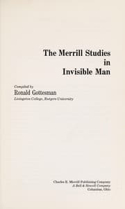 Tapa de The Merrill studies in Invisible man